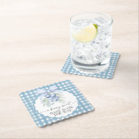 Berry Sweet Blaubeer Gingham Baby Shower