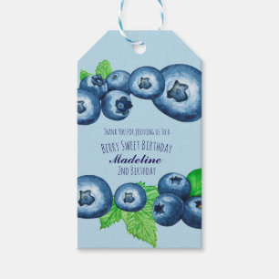 Berry Sweet Blaubeeren Geburtstag  Geschenkanhänger