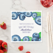 Berry Sweet Blaubeeren Geburtstag Papier Serviette (Beispiel)