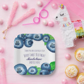 Berry Sweet Blaubeeren Geburtstag Papier Serviette Pappteller (Party)