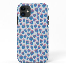 Berry Sweet Blue Strawberries iPhone Case
