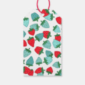 Berry Sweet Blue Strawberry Baby Dusche Vielen Dan Geschenkanhänger (Rückseite)