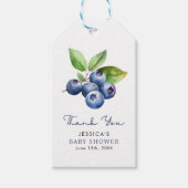 Berry Sweet Blueberries Babydusche Geschenkanhänger (Vorderseite)