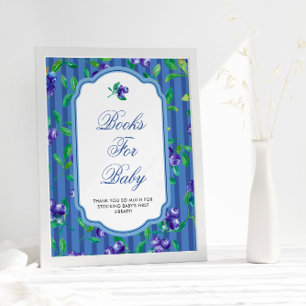 Berry Sweet Blueberries Babydusche Poster