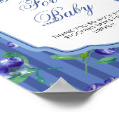 Berry Sweet Blueberries Babydusche Poster (Ecke)