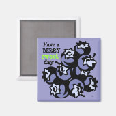 Berry Sweet Blueberries Magnet (Vorderseite/Rückseite)