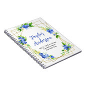 Berry Sweet Blueberry Baby Birth Stats Notizblock (Rechte Seite)