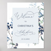 Berry Sweet Blueberry Baby Dusche Willkommenspende Poster (Vorne)