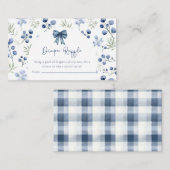 Berry Sweet Blueberry Baby Shooting Card Begleitkarte (Vorne/Hinten)