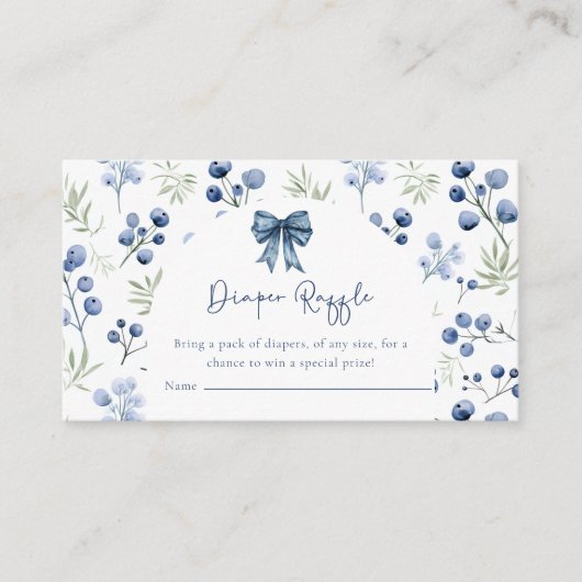 Berry Sweet Blueberry Baby Shooting Card Begleitkarte (Vorderseite)