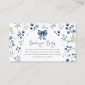 Berry Sweet Blueberry Baby Shooting Card Begleitkarte (Vorderseite)