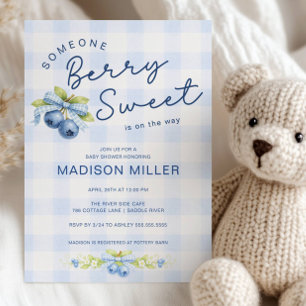 Berry Sweet Blueberry Baby Shower Einladung