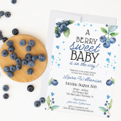 Berry Sweet Blueberry Baby Shower Einladung
