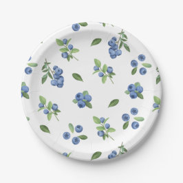 Berry Sweet Blueberry Baby Shower Pappteller