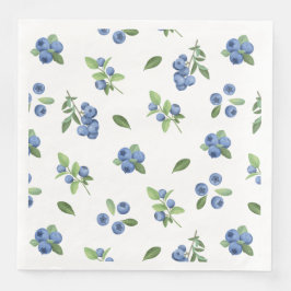Berry Sweet Blueberry Baby Shower  Serviette