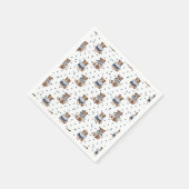 Berry Sweet Blueberry Bear Baby Boy Dusche Napkins Serviette (Ecke)