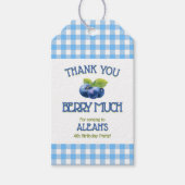 Berry Sweet Blueberry Birthday Party Geschenkanhänger (Vorderseite)