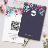 Berry Sweet Blueberry & Blume Earing Display Visitenkarte