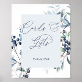 Berry Sweet Blueberry Cards and Gifts Poster (Vorne)