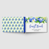 Berry Sweet Blueberry Floral Baby Shower Gästebuch (Voll)