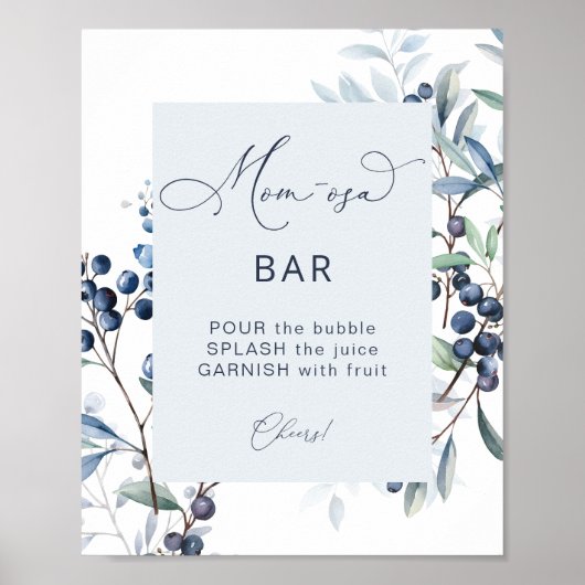 Berry Sweet Blueberry Mama-osa Bar Poster (Vorne)