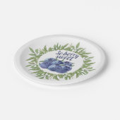 Berry Sweet Blueberry Summer Small Paper Teller (Schrägansicht)