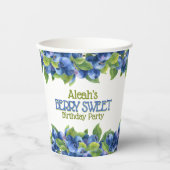 Berry Sweet Blueberry Thema Geburtstagsparty Pappbecher (Vorderseite)