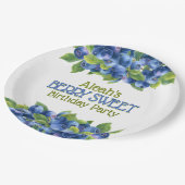 Berry Sweet Blueberry Thema Geburtstagsparty Pappteller (Schrägansicht)