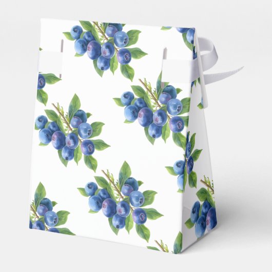 Berry Sweet Blueberry Theme Babydusche Geschenkschachtel (Rückseite)