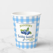 Berry Sweet Blueberry Theme Babydusche Pappbecher (Vorderseite)