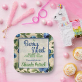 Berry Sweet Blueberry Theme Babydusche Pappteller (Party)