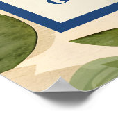 Berry Sweet Blueberry Theme Babydusche Poster (Ecke)