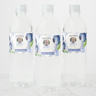 Berry Sweet Blueberry Water Flaschen Etiketten