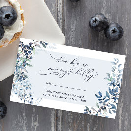 Berry Sweet Blueberry Wie groß ist Mommy's Bauch Begleitkarte