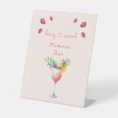 Berry Sweet Blush Mimosa Bar Duschgel Sockelschild (Vorderseite)