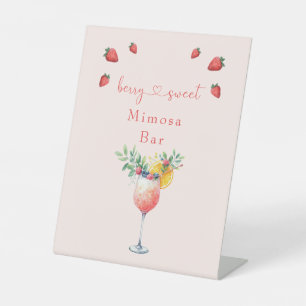 Berry Sweet Blush Mimosa Bar Duschgel Sockelschild