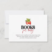 Berry Sweet Books for Baby Card Einladung (Vorderseite)