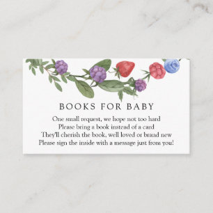 Berry Sweet Books for Baby Enclosure Card Begleitkarte