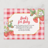 Berry Sweet Books for baby Erdbeere Postcard Einladungspostkarte (Vorderseite)