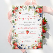 Berry Sweet Botanische Beeren Garten Babyparty