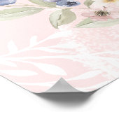 Berry Sweet Brautparty Dress Berries & Blume Poster (Ecke)