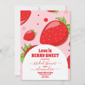 Berry Sweet Brautparty Einladung (Vorderseite)
