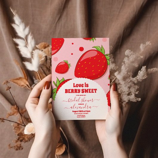 Berry Sweet Brautparty Einladung