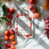 Berry Sweet Brautparty Strawberry Floral Einladung