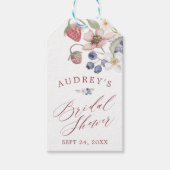 Berry Sweet Brautparty Wilde Berries & Blume Geschenkanhänger (Vorderseite)