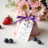 Berry Sweet Brautparty Wilde Berries & Blume Geschenkanhänger