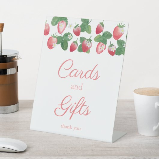 Berry Sweet Cards and Gifts Strawberry Party Sockelschild (In SItu)