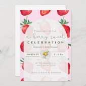 Berry Sweet Celebration - Einladung (Vorne/Hinten)