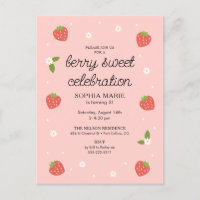 Berry Sweet Celebration Strawberry Birthday Party