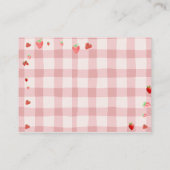 Berry Sweet Checkered Coquette Books for Baby Begleitkarte (Rückseite)